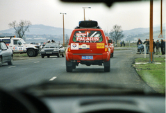 2004.1.1 スタート会場から出発。移動の車中から撮影 2004.1.1 スタート会場から出発。移動の車中から撮影