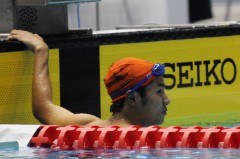 男子100m自由形 高柳春貴選手（知的障害)