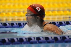 女子100m平泳ぎ 賀知笑理選手（知的障害)