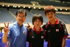 富岡監督、金子和也選手、鈴木伸幸選手