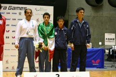 クラス9-10銅メタル-イラン、Mohammad Mahdi選手、台北Lu Wei-Chen選手とコ-チ