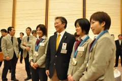 中北監督とオリンピック選手