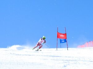 山崎福太郎、1本目・スーパーGのスタート地点付近