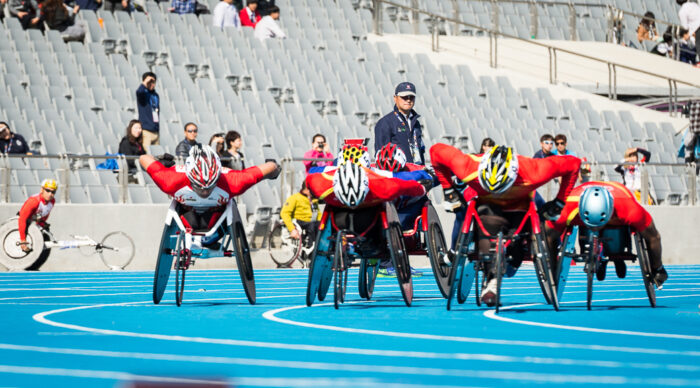 車いす800M・T54のレース。タイ、中国のチームでのハイレベルな攻撃に世界ランキング上位の日本の樋口政幸が惨敗。