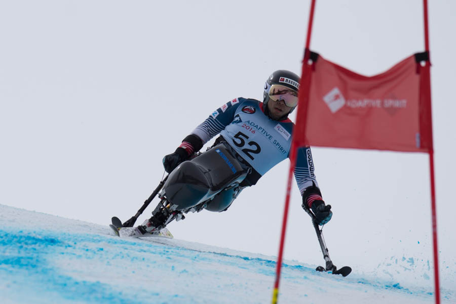 スーパーＧ男子座位3位の狩野亮選手　写真：堀切功