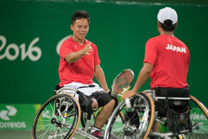 三位決定戦は三木・真田ペアとの日本人対決になった　写真・三浦宏之