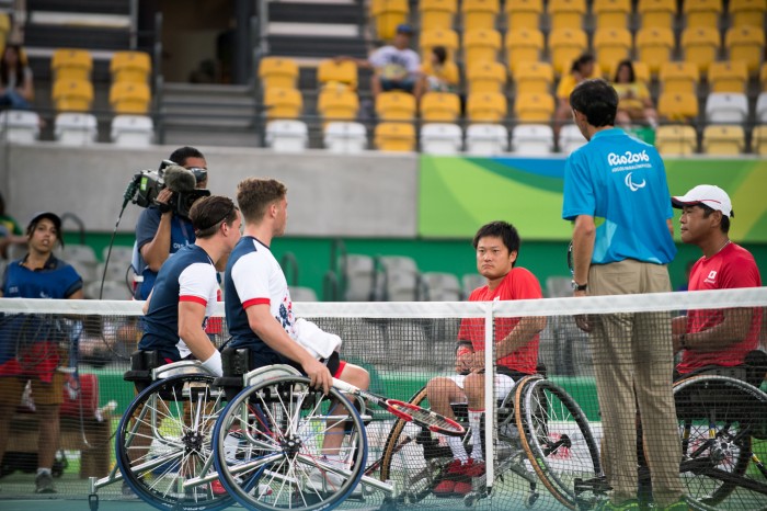 準決勝は日本のベテランペアと、イギリスの若いペアの対戦となった　写真・三浦宏之