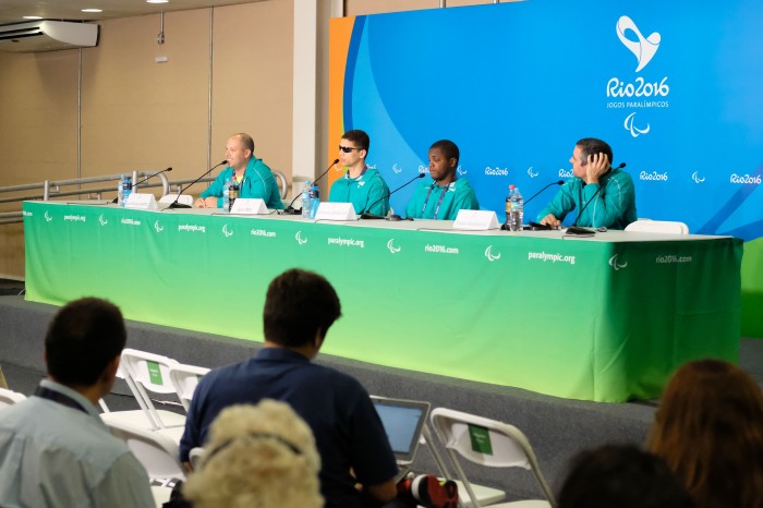 9月16日　公式記者会見場　ブラジルパラリンピック委員会による記者会見