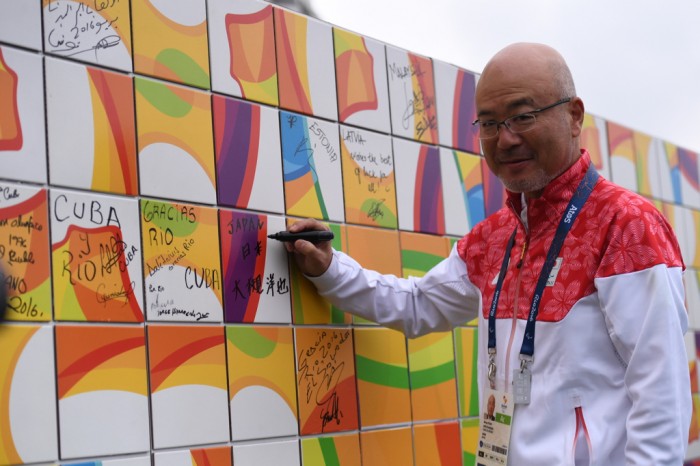 日本選手団団長・大槻洋也　写真・山下元気