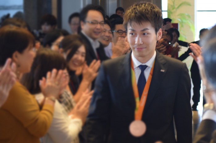 リオパラリンピック銅メダル報告会での山田拓朗