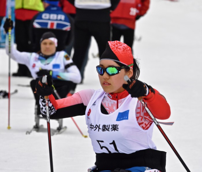 バイアスロン・ミドルでの新田のんの