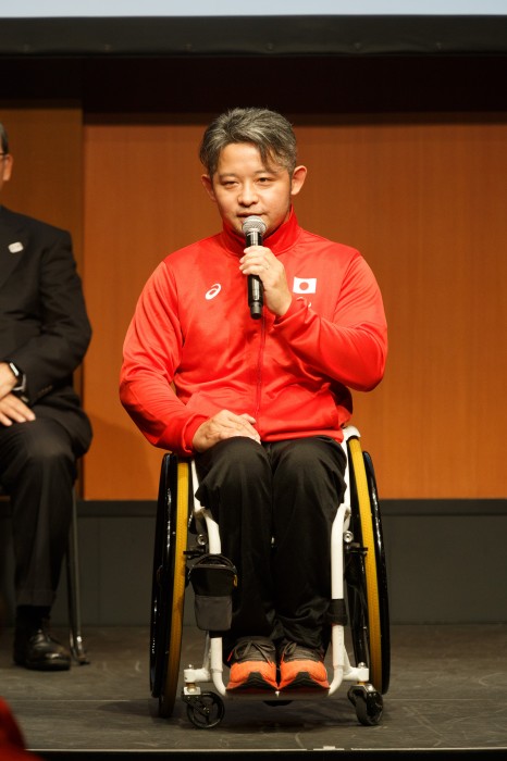 アジアユースパラ日本選手団団長、花岡伸和　（写真・内田和稔）