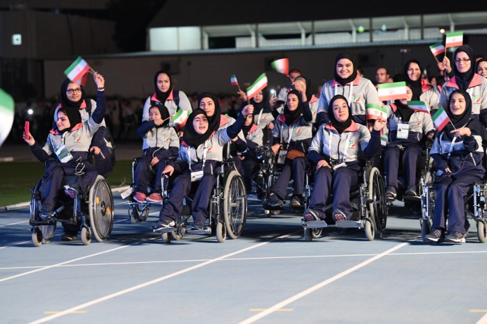 もっとも参加者数が多く、メダル総数では１位だったイラン　（写真・山下元気）