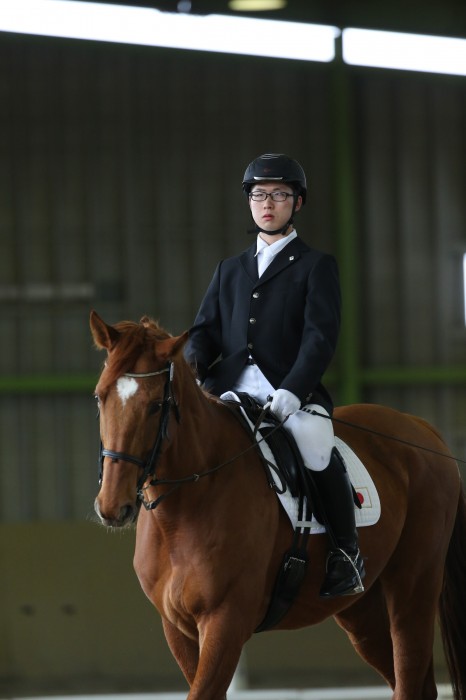 総合優勝：吉越奏詞＆サトノパテック（サラ／7／セン）（東京障害者乗馬協会）　（写真・内田和稔）