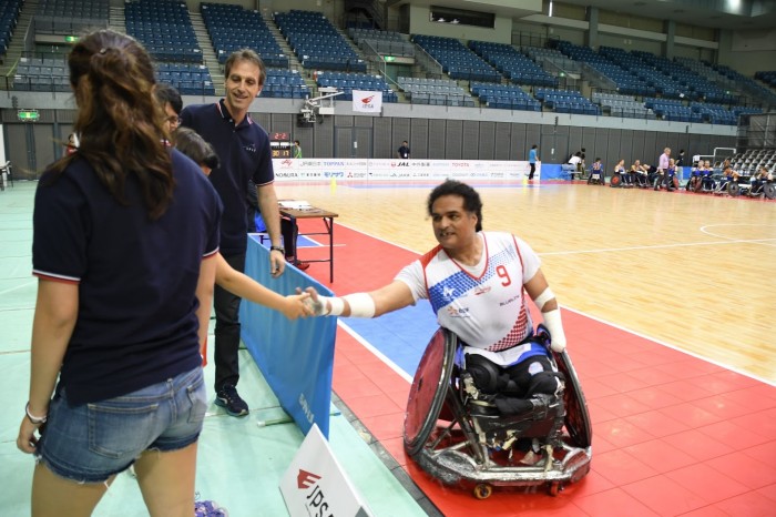 フランスのRyadh Sallem。「国際交流という意味でも意義のある大会だったと思う」　（写真・久下真以子）