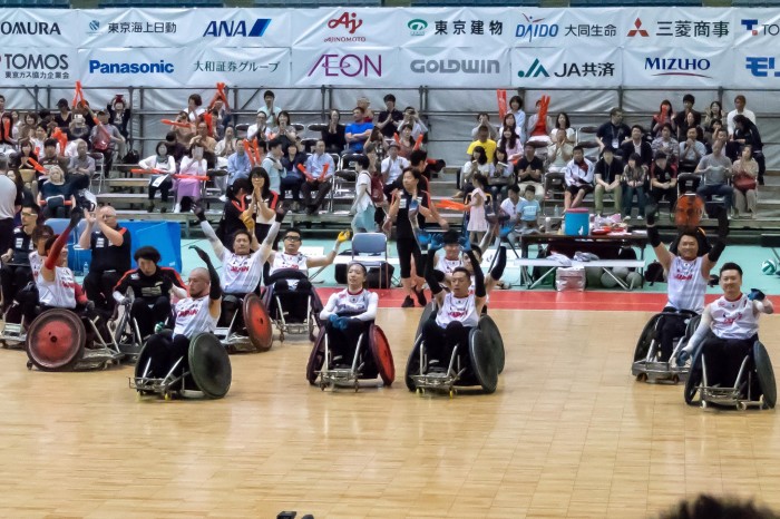 日本ーイギリスでの決勝戦、試合終了。ウィニング・カルチャーを積み重ねた、とケビン・オア日本代表ヘッドコーチは語る。　（写真・秋冨哲生）