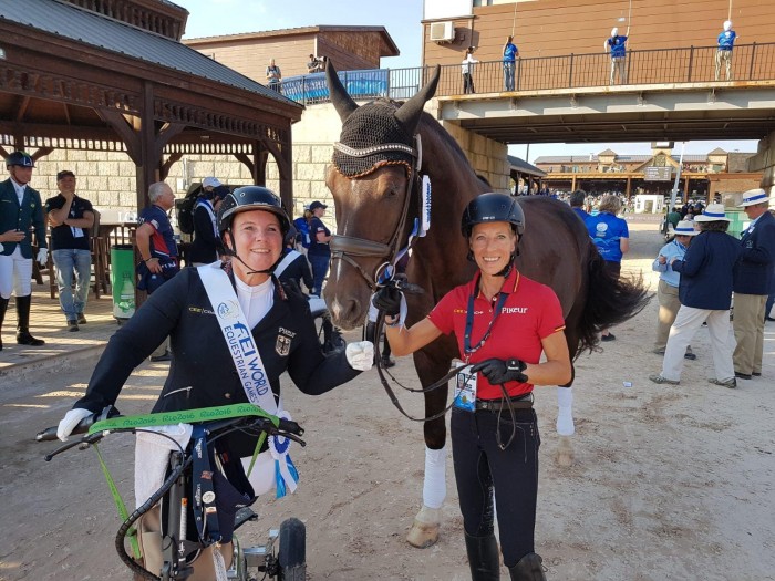 Dr.Angelika Trabert/GER (Bronze) with  Ina Oliver Franken and Diamond's Shine (Photo credit: Angelika Trabert)