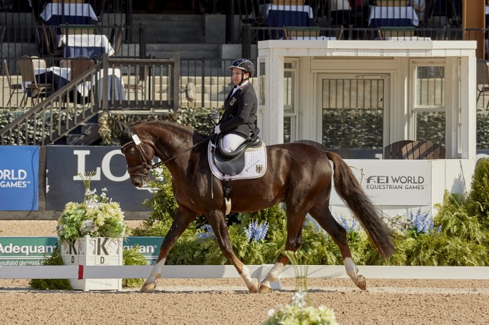 FEI World Equestrian Games™ Tryon USA Dr.Angelika Trabert on Diamond's Shine GER （Photo FEI/Liz Gregg）