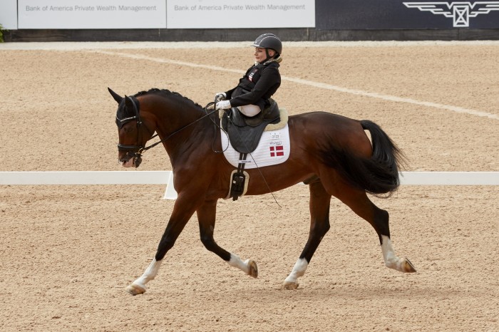 Stinna Tange Kaastrup on Horsebo Smarties DEN （Photo FEI/Liz Gregg）