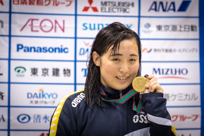 辻内。８月のパンパシフィックパラ水泳では１００ｍ背泳ぎと５０ｍ自由形でも日本新記録を出している