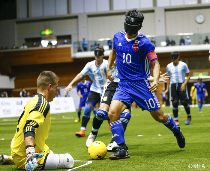 世界２位のアルゼンチン戦で川村怜が初得点。ブラインドサッカー・チャレンジカップ２０１８町田市で開催！