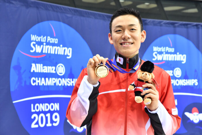 YAMAGUCHI Naohide (JPN) Men's 100m Breaststroke SB14 / Gold Medal / London 2019 World Para Swimming