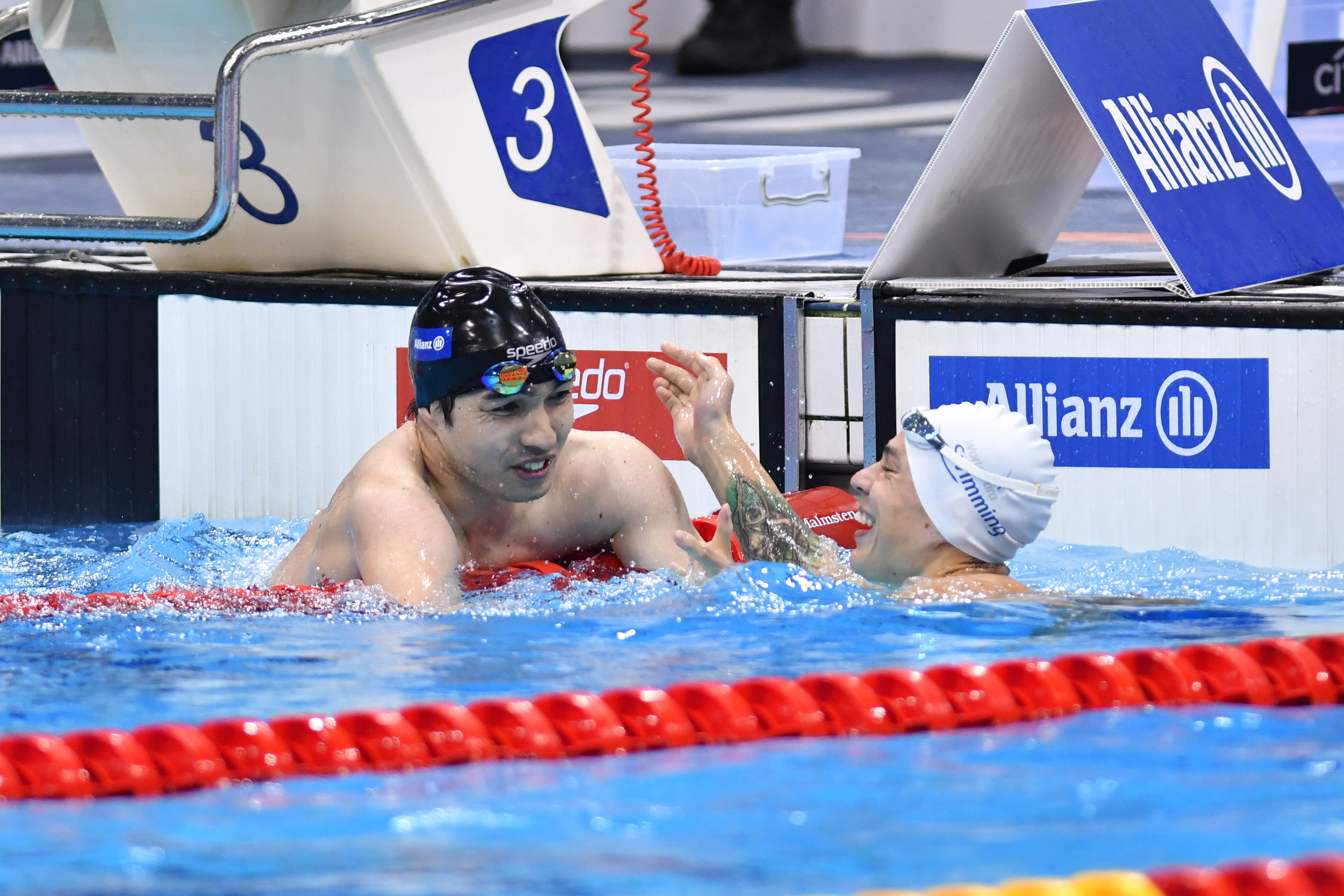 SUZUKI Takayuki (JPN) & ZHDANOV Roman (RUS) Men's 200m Freestyle S4 / Silver Medal & Gold Medal WR