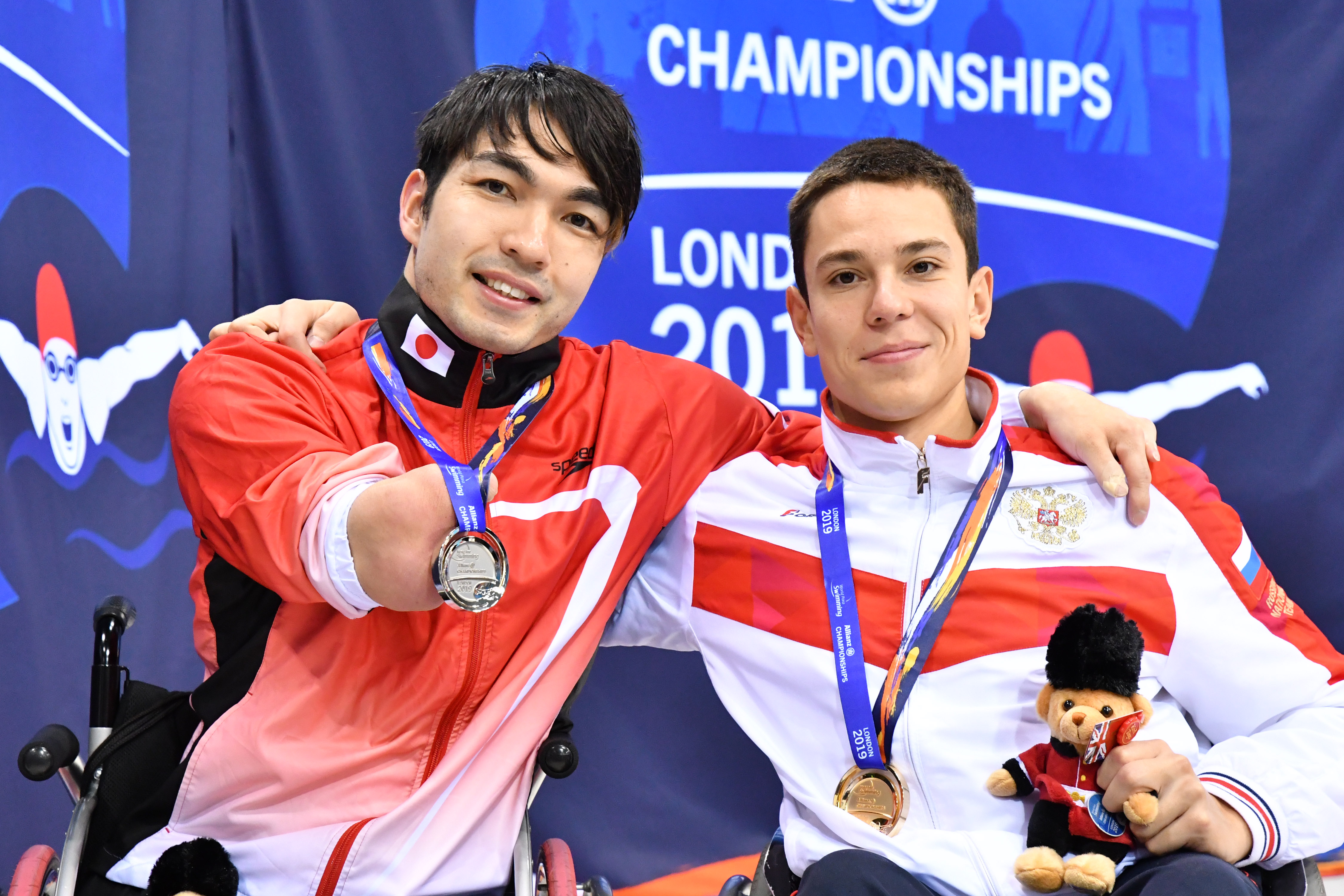 SUZUKI Takayuki (JPN) & ZHDANOV Roman (RUS) Men's 200m Freestyle S4 / Silver Medal & Gold Medal WR