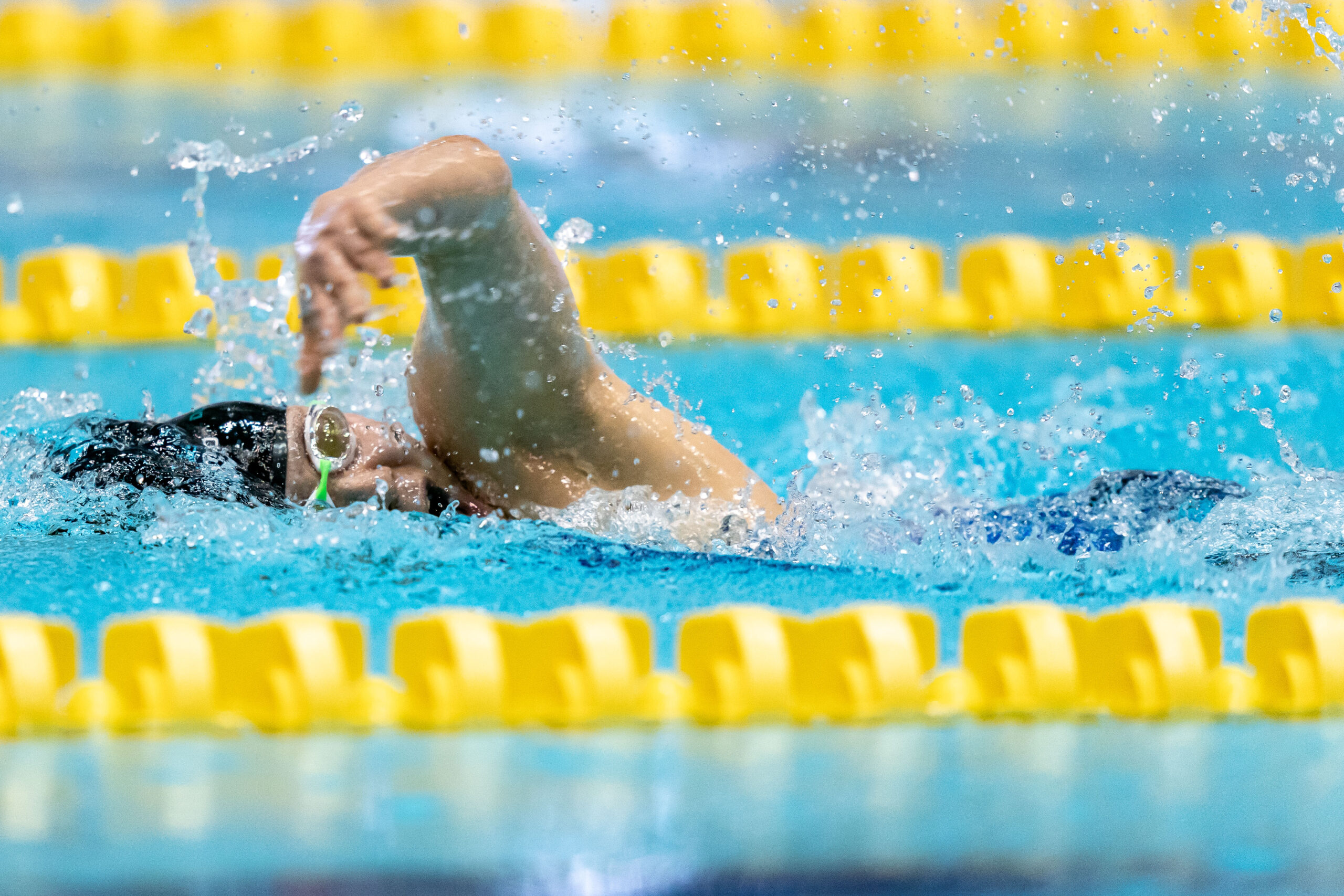 400mで息継ぎする小池さくら