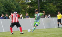 第1試合で2点、第3試合で3点を決めたコルジャ仙台ブラインドサッカークラブ 佐藤翔　筆者撮影