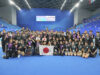 全レースを終えたプールで日本代表水泳チーム　写真・中村 Manto 真人
