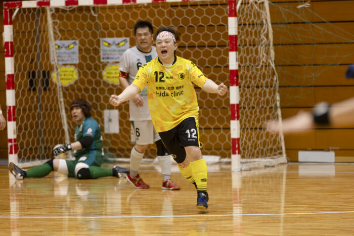 準決勝INTERVALO大阪戦で 決勝点となるゴールを決めたEspacioの竹田 智哉
写真提供 日本ソーシャルフットボール協会 松本力