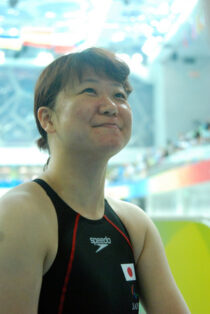 北京2008パラリンピックで50m自由形を5位でおわる　写真・山口ミカ