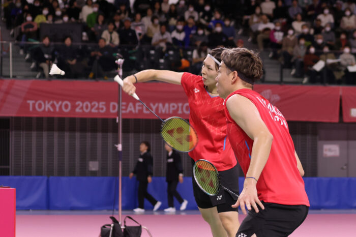 【バドミントン】沼倉昌明・千紘ペア　混合ダブルス　あうんの呼吸でベスト16を記録