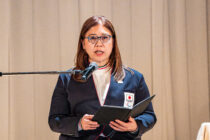 日本代表選手団　大日方邦子団長　写真・秋冨哲生