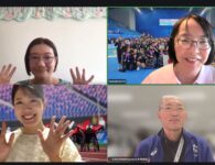 写真左上から時計回りに、愛知・名古屋2026アジアパラ競技大会 開閉会式総合プロデューサー栗栖良依さん、パラフォト代表 佐々木延江、AINAGOC式典課 木村光伯さん、パラフォト記者 丸山裕理